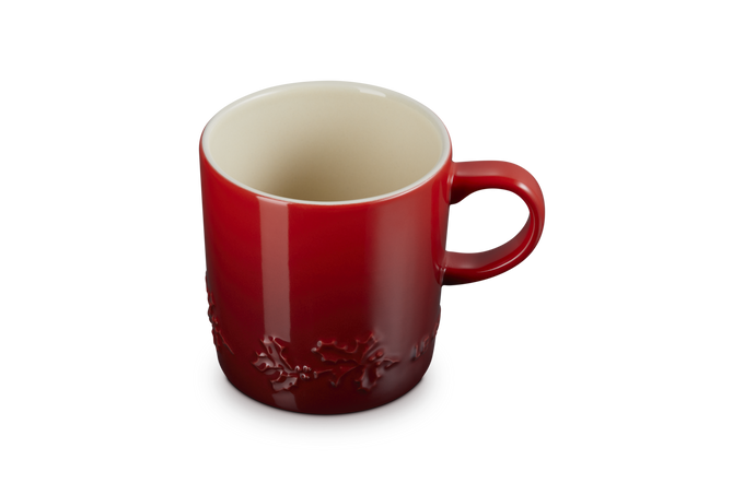 Le Creuset Stoneware Holly 350ml Mug Cerise - Image 3