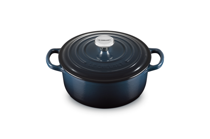 Le Creuset 20cm Round Casserole Nuit - Image 2