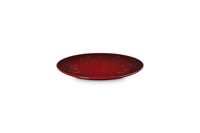 Le Creuset Stoneware Holly Plate 19cm Cerise - Image 3