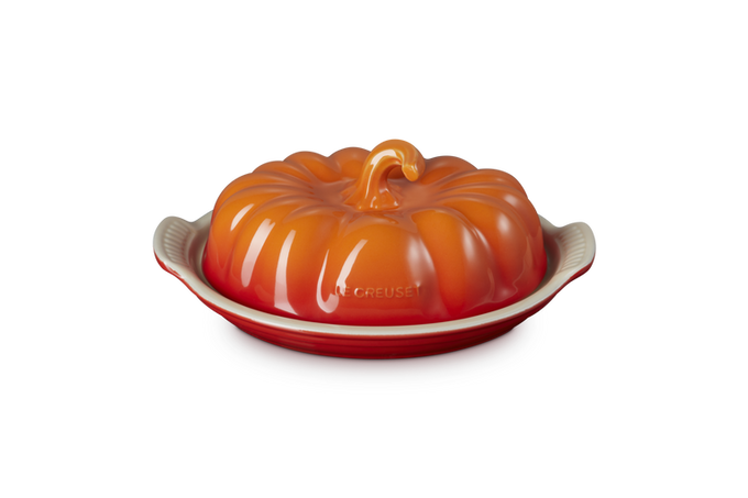 Le Creuset Halloween Pumpkin Butterdish Volcanic - Image 2