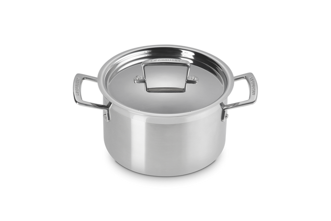 Le Creuset 3PLY Deep Casserole with Lid 24cm - Image 2