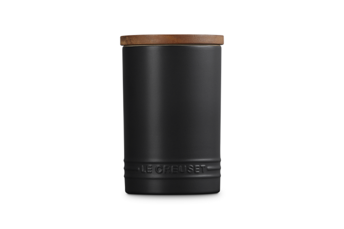 Le Creuset Stoneware Storage Jar 770ml Satin Black - Image 3
