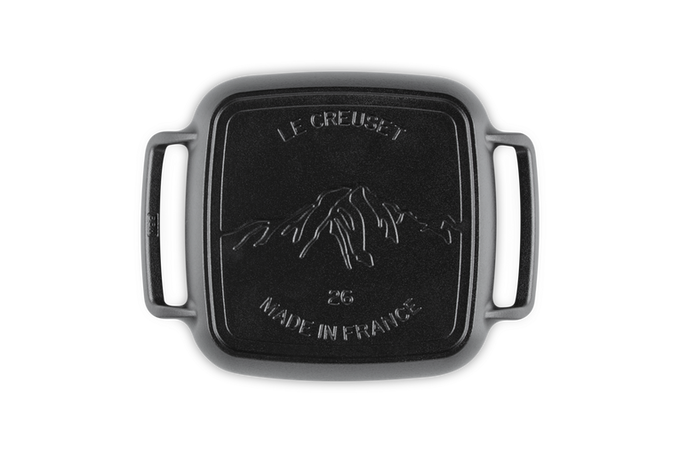 Le Creuset Cast Iron BBQ Outdoor Square Grill, durable and heat-retentive, available at Keans Claremorris.