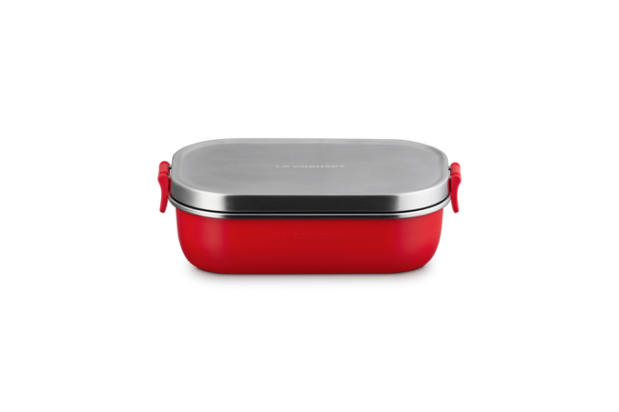 Le Creuset On The Go 900ml Lunch Box, durable and compact, perfect for meals on the move – available at Keans Claremorris.