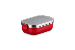 Le Creuset On The Go 900ml Lunch Box, durable and compact, available at Keans Claremorris store.