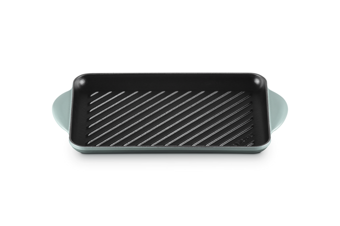 Le Creuset 32cm Traditional Rectangular Grill Sea Salt - Image 2