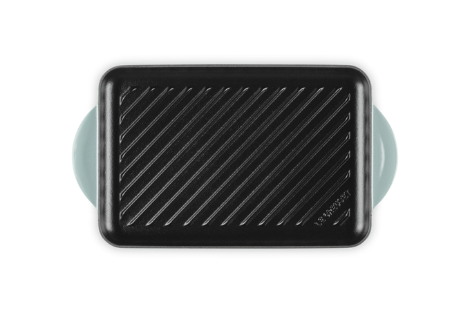 Le Creuset 32cm Traditional Rectangular Grill Sea Salt - Image 4