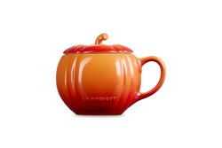 Le Creuset Halloween Pumpkin Mug w/lid Volcanic