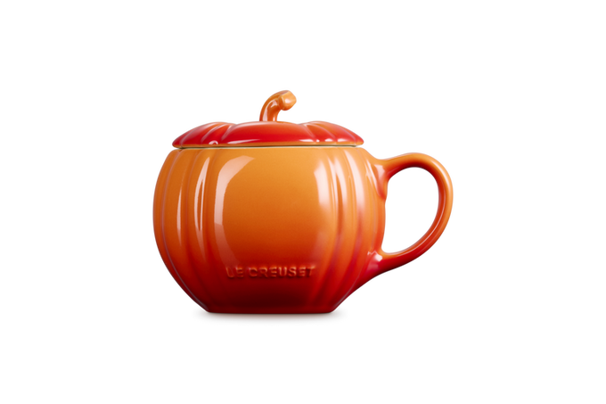 Le Creuset Halloween Pumpkin Mug w/lid Volcanic - Image 3
