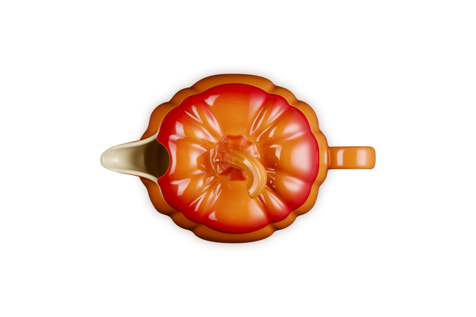 Le Creuset Halloween Pumpkin Gravy Boat Volcanic - Image 3