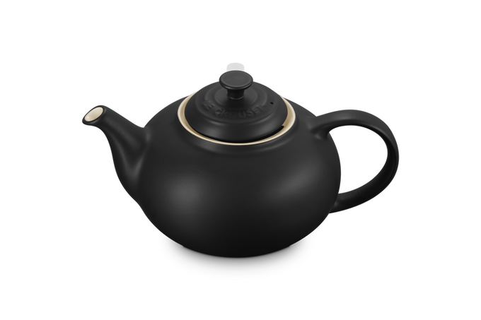 Le Creuset Stoneware Classic Teapot with Infuser Satin Black - Image 2