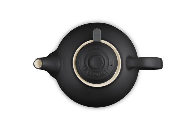 Le Creuset Stoneware Classic Teapot with Infuser Satin Black - Image 4
