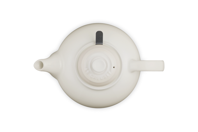 Le Creuset Stoneware Classic Teapot with Infuser Meringue - Image 4