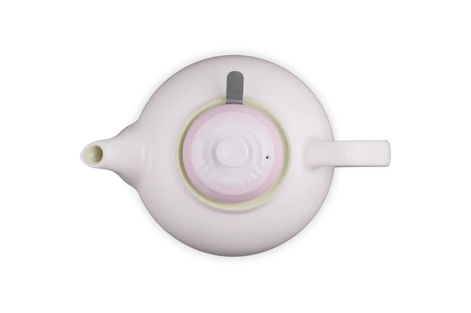 Le Creuset Stoneware Classic Teapot with Infuser Shell Pink - Image 4