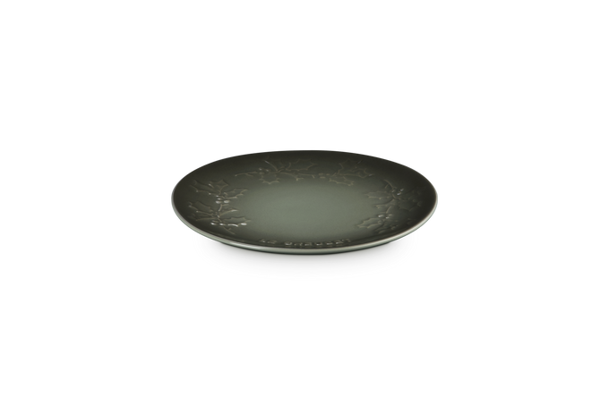 Le Creuset Stoneware Holly Plate 19cm Thyme - Image 3
