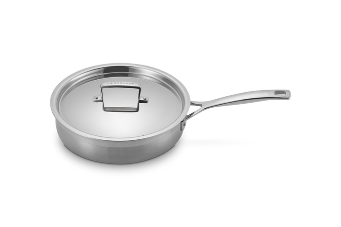 Le Creuset 3Ply Saute Pan with Lid 24cm 2.9L - Image 2
