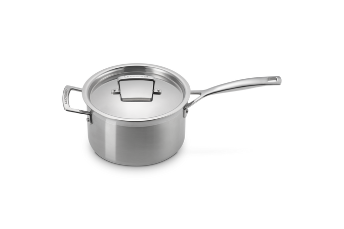 Le Creuset Classic 3-ply Stainless Steel Saucepan 16cm - Image 2