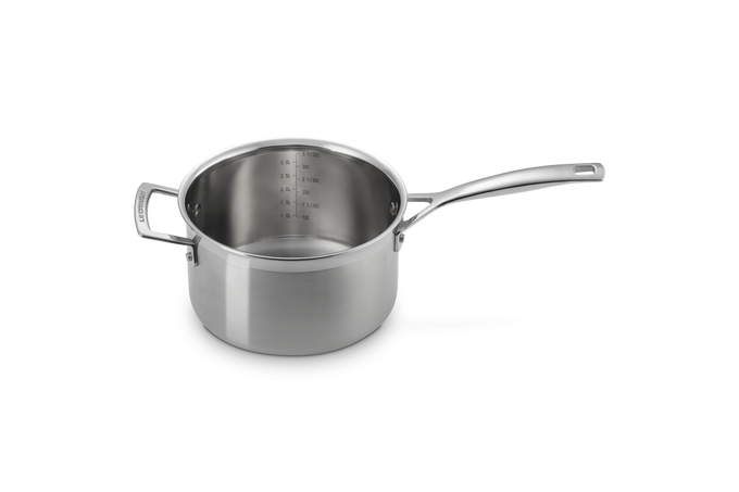 Le Creuset Classic 3-ply Stainless Steel Saucepan 16cm - Image 5