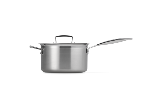 Le Creuset Classic 3-ply Stainless Steel Saucepan 16cm - Image 4