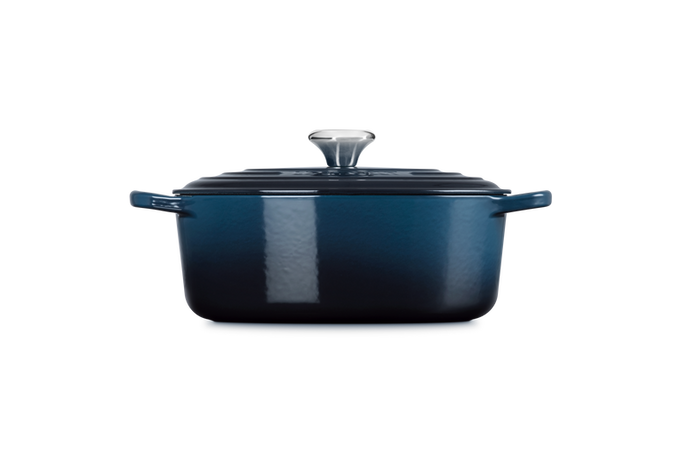 Le Creuset 27cm Cast Iron Oval Casserole Nuit - Image 3