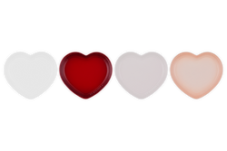 Le Creuset Heart Set4 Plates