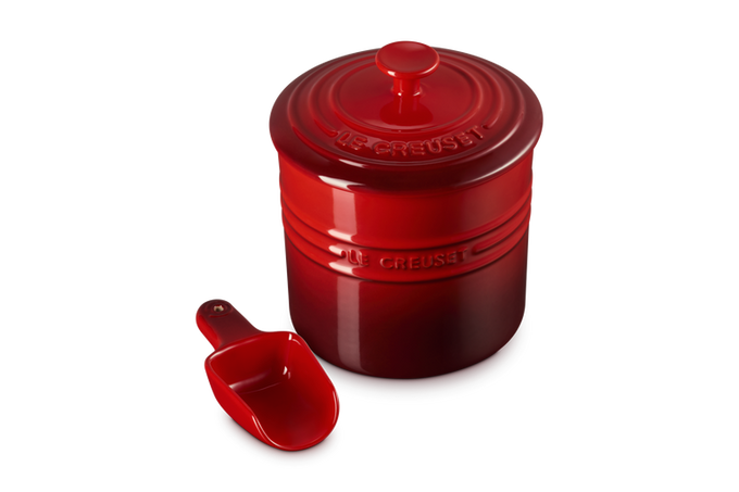 Le Creuset Kitchen Container with Scoop 2.3Ltr Cerise - Image 2