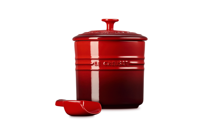 Le Creuset Kitchen Container with Scoop 2.3Ltr Cerise - Image 3