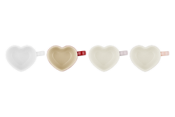 Le Creuset Heart Set 4 Mugs