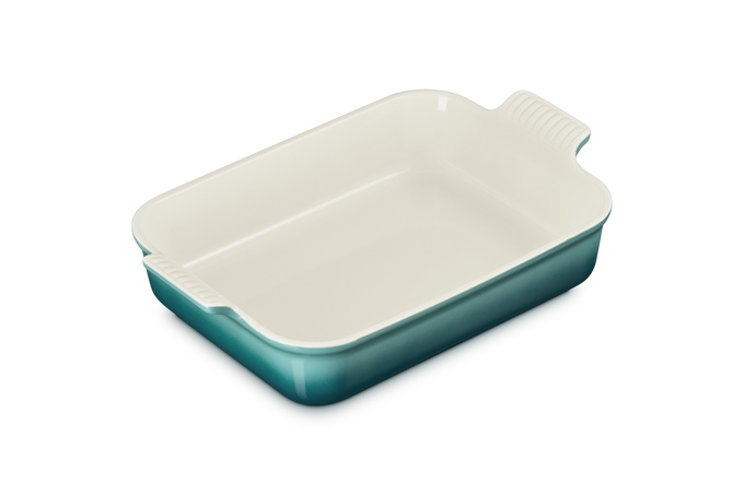 Le Creuset 26cm Deep Rect Dish Blue Riviera - Image 6