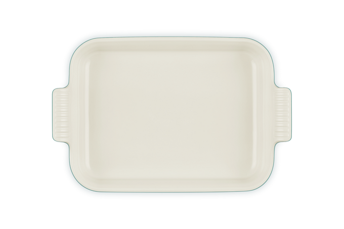 Le Creuset 32cm Deep Rectangular Dish Blue Riviera - Image 4