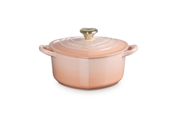Le Creuset Heart 20cm Casserole Peche