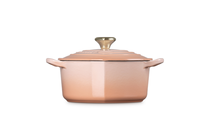Le Creuset Heart 20cm Casserole Peche - Image 3