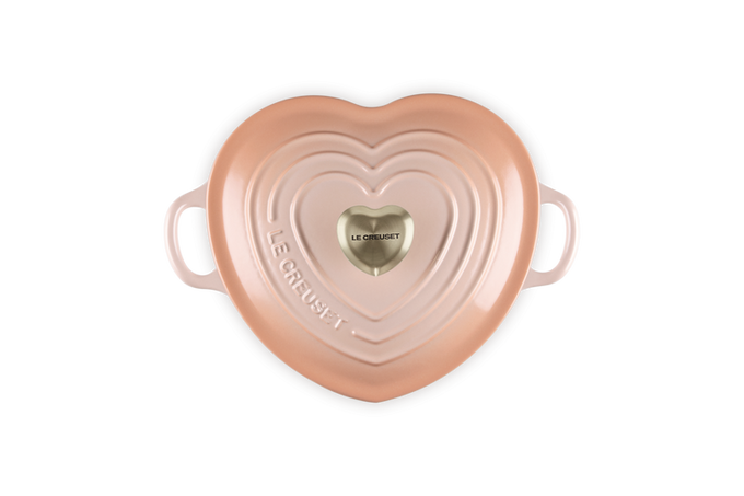 Le Creuset Heart 20cm Casserole Peche - Image 4