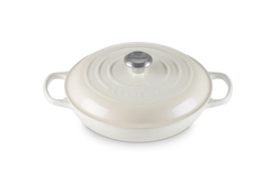 Le Creuset Signature Cast Iron Shallow Casserole 26cm Meringue