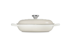 Le Creuset Signature Cast Iron Shallow Casserole 26cm Meringue