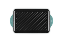 Le Creuset 32cm Traditional Rectangular Grill Blue Riviera