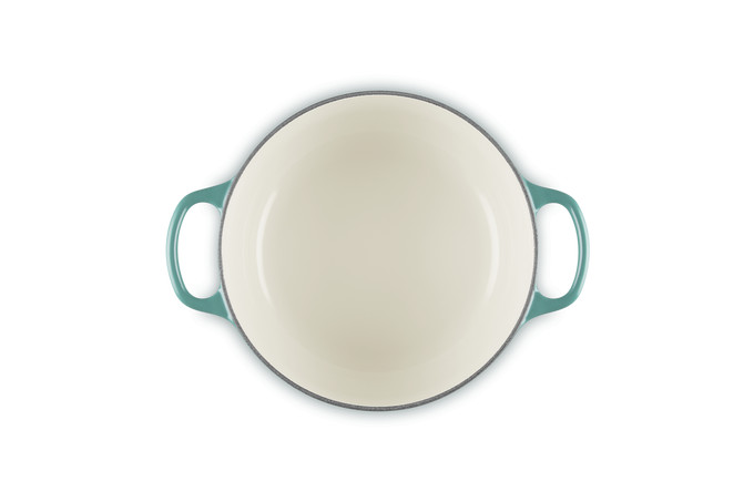 Le Creuset 20cm Round Casserole Blue Riviera - Image 5