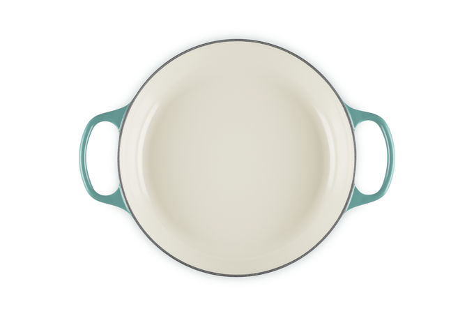 Le Creuset 30cm Shallow Casserole Blue Riviera - Image 5