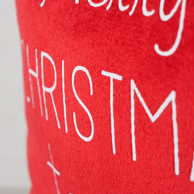 Red Christmas Door Stop with "Merry Christmas to You" text, festive holiday decor – Keans Claremorris