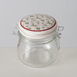 Christmas Storage Jar 450ml Charlene Design, single sold, festive kitchen container – Keans Claremorris