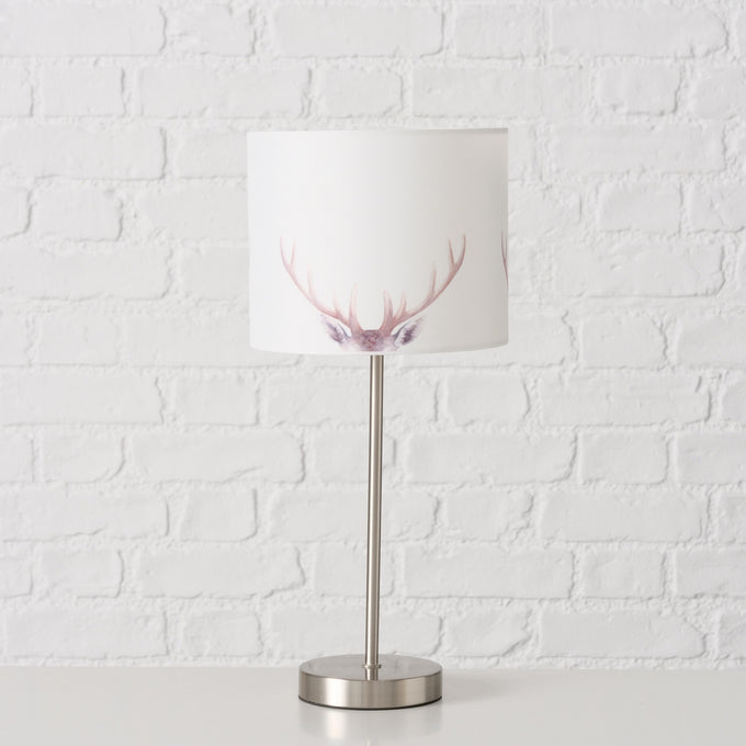 Table Lamp Aspen with Antler Design Shade – Rustic Decor Lighting by Keans Claremorris