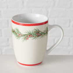 Porcelain Mug Charlene 330ml, assorted designs, sold singly – elegant ceramic cup from Keans Claremorris