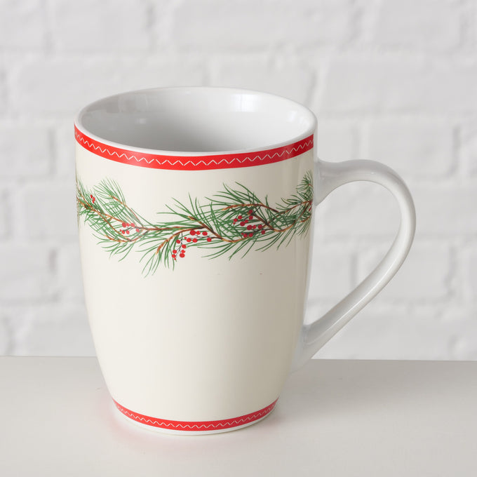Porcelain Mug Charlene 330ml, assorted designs, sold singly – elegant ceramic cup from Keans Claremorris