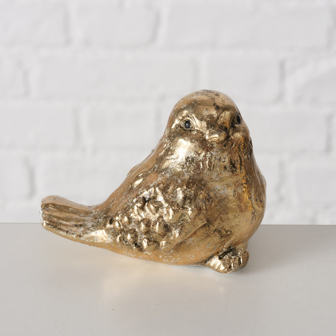 Gold Pottery Bird 7.5 cm, 2 Assorted Designs, Sold Singly – Decorative Figurine | Keans Claremorris