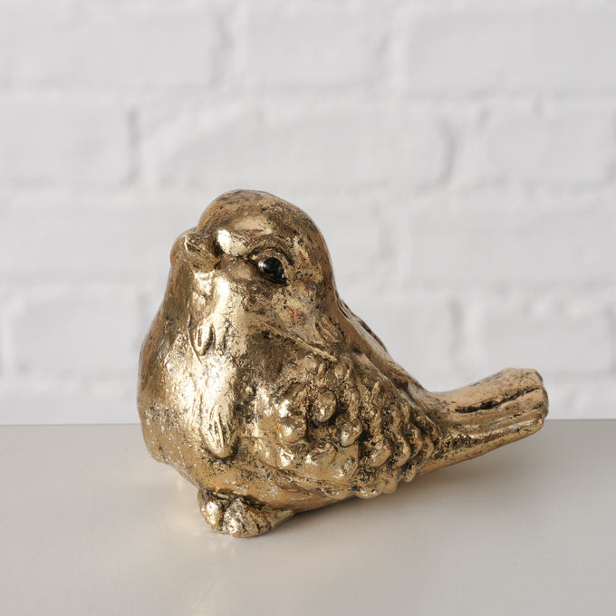 Gold Pottery Bird 7.5 cm, 2 Assorted Designs, Sold Singly – Decorative Figurine | Keans Claremorris