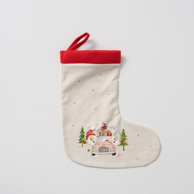 Christmas Stocking Carrie 35cm, assorted designs, sold singly – festive holiday decor from Keans Claremorris