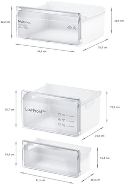 Bosch Series 2 Built-In Fridge Freezer 177.2cm – Sliding Hinge | KIV87NSE0G
