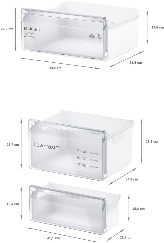 Bosch Series 2 Built-In Fridge Freezer 177.2cm – Sliding Hinge | KIV87NSE0G - Image 8