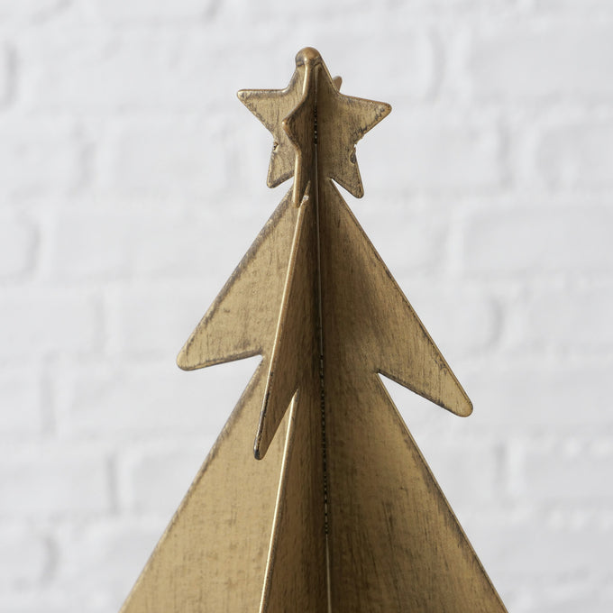 Firlo Antique Gold Tree-Shaped Candle Holder 17.5x14.5 cm – Decorative Accent by Keans Claremorris