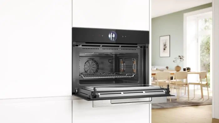 Bosch CMG7761B1B Serie 8 built-in compact oven with microwave, 60x45cm, black – Keans Claremorris